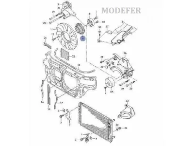 CUBO VISCOSO DA HLICE DO MOTOR  AUDI / PASSAT   