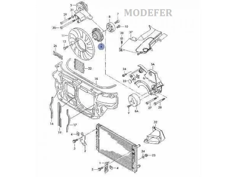 CUBO VISCOSO DA HLICE DO MOTOR  AUDI / PASSAT   