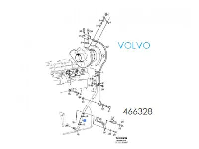MANGUEIRA DO RETORNO LEO  TURBINA  COMPATVEL COM VOLVO  18X60 AZUL   - 299