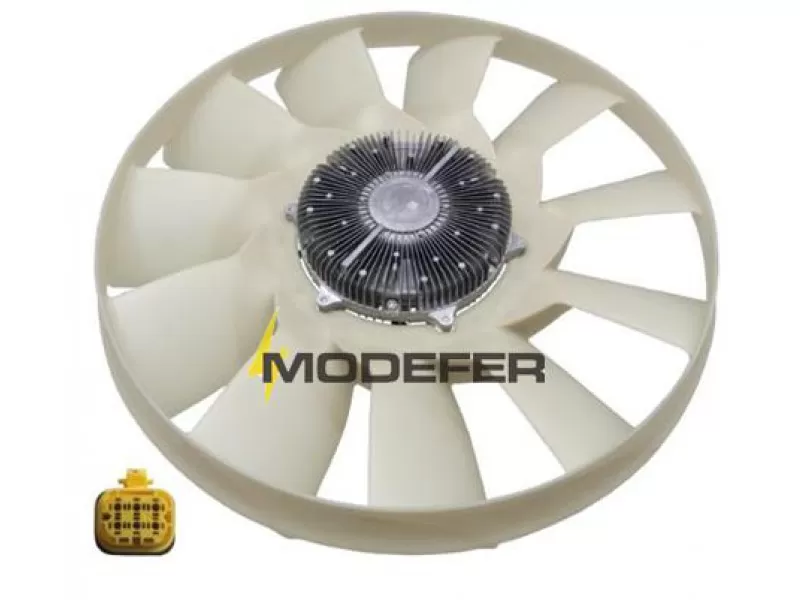 VENTILADOR VISCOSO ELETRNICO COMPLETO  VOLKS COM MOTOR MAN 280CV / VENTOINHA COMPLETA DO RADIADOR / ACOPLAMENTO VISCOSO / VISCOUS FAN/CONJUNTO VISCOS